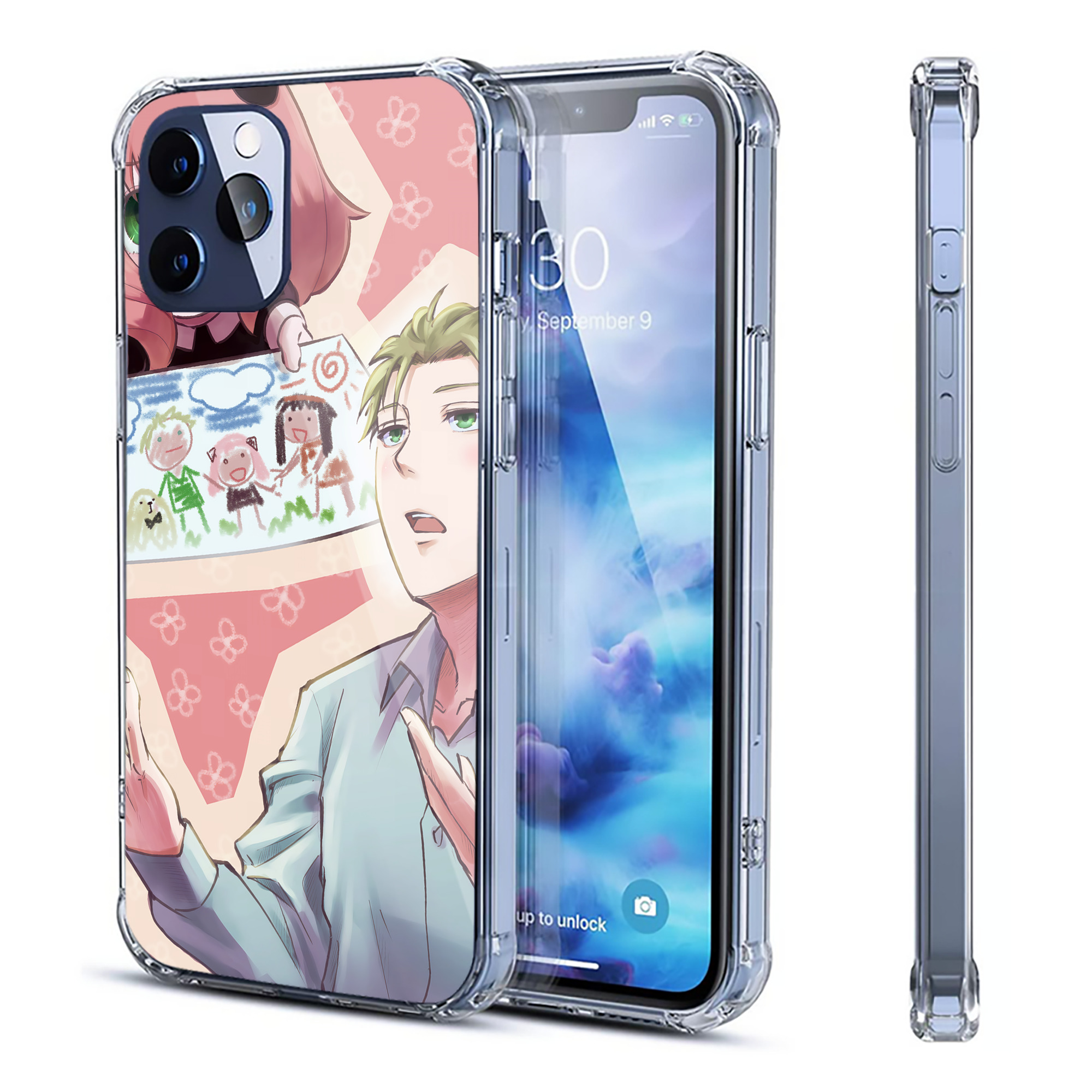 （画像用） SPY×FAMILY间谍家家酒 【iPhone 12シリーズ対応】透明スマホケース（クリアソフトケース）